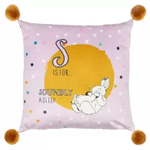 Dotty Peter Rabbit Cushion Lilac, Lilac / 43 x 43cm / Polyester Filled