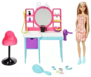 Barbie Totally Hair Salon Playset, Doll & Accessories