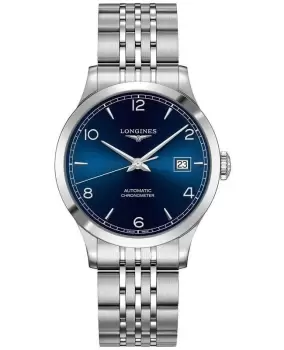 Longines Record Blue Dial Stainless Steel Mens Watch L2.820.4.96.6 L2.820.4.96.6