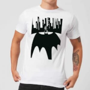 DC Comics Batman Bat Shadow T-Shirt - White - 5XL