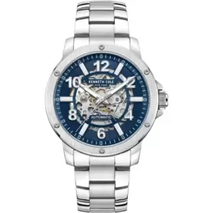 Kenneth Cole Mens Kenneth Cole Automatic KCWGL0013102 - Silver and Blue