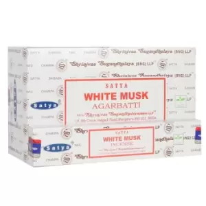 12 Packs of White Musk Incense Sticks by Satya