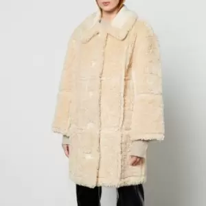 Stand Studio Samira Faux Suede and Sherpa Coat - FR 36/UK 8