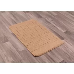 Lord Of Rugs - Multi Mat Washable Pindot Doormat Rug Non slip Mat Beige Hallway 57 x 230cm (2x8') Runner