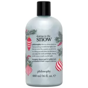 Philosophy Christmas 2022 Skating In The Snow Shampoo, Shower Gel & Bubble Bath 480ml