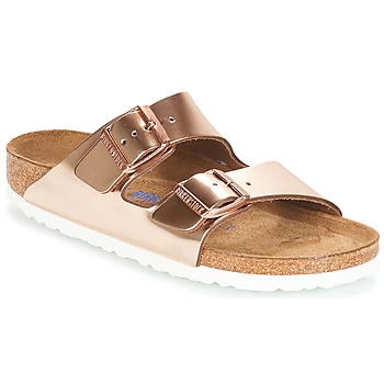 Birkenstock ARIZONA SFB womens Mules / Casual Shoes in Gold,4.5,2.5,2.5,3.5,4.5,5,5.5,7,7.5,8