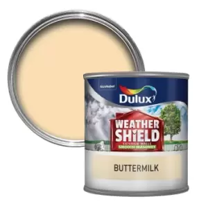 Dulux Weathershield All Weather Protection Buttermilk Smooth Masonry Paint 250ml