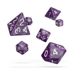 Oakie Doakie Dice RPG Set (Marble Purple)