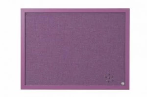 Bi-Office Lavender Purple Notice Board 60x45