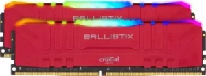 Crucial Ballistix RGB Red 16GB 3200MHz DDR4 RAM