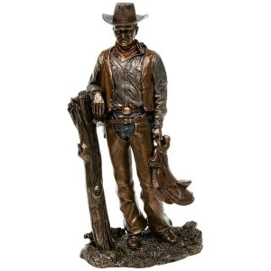 Bronze Cowboy Legend John Wayne Figure Ornament