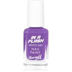 Barry M IN A FLASH Quick - Drying Nail Polish Shade Patient Purple 10 ml