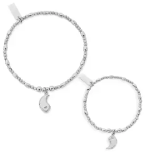 ChloBo PSBSETAC3252 Personalised We Go Together Set Of 2 Jewellery