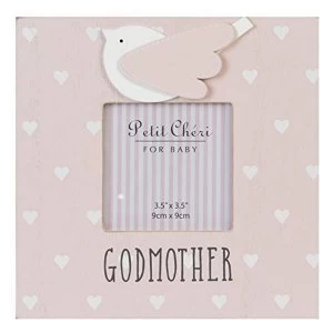 3.5" x 3.5" - Petit Cheri Pink Godmother Frame