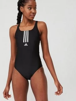 Adidas Sh3.Ro Mid 3 Stripe Swimsuit - Black