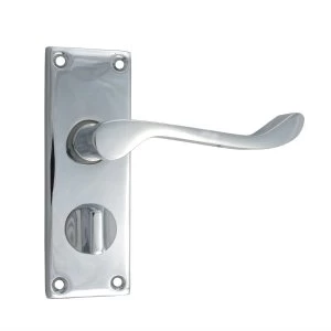 Select 100mm Scroll Privacy Lock - Chrome