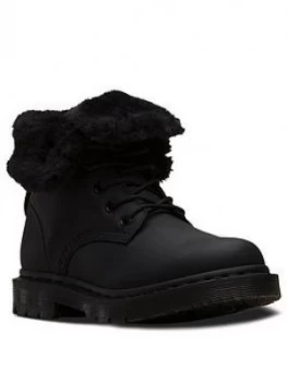 Dr Martens 1460 Kolbert Calf Boot, Black, Size 8, Women