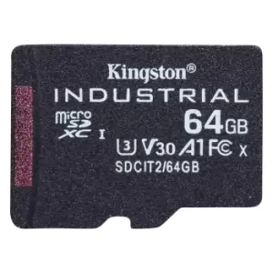 Kingston Technology Industrial 64GB MicroSDXC UHS-I Class 10