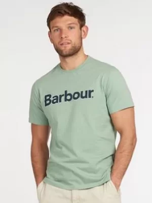 Barbour Ardfern Logo T-Shirt, Green Size M Men