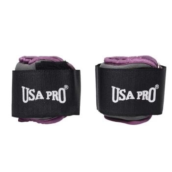 USA Pro Ankle and Wrist Weights - Charcoal/Purple