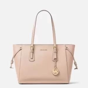 Michael Kors Womens Voyager Medium Top Zip Tote Bag - Soft Pink