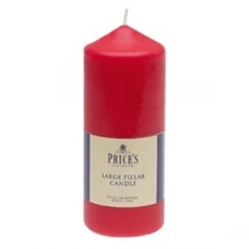 Price's Candles 6" Pillar Candle Red