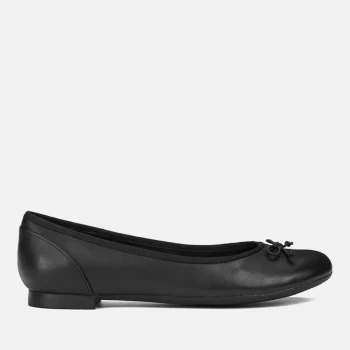 Clarks Womens Couture Leather Ballet Flats - Black - UK 3