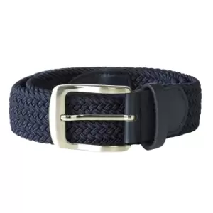 Duke Mens Dani Stretch Braided Belt (S/M) (Navy)