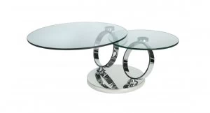 Linea Motion Coffee Table Clear
