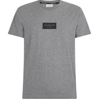 Calvin Klein Box Logo T Shirt - Grey