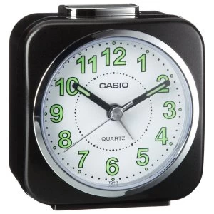 Casio TQ-143S-1EF Alarm Clock with Light and Snooze - Black