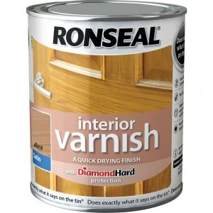Ronseal Interior Satin Quick Dry Varnish Birch 750ml