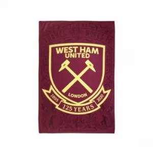 West Ham 125 Years Fleece Blanket