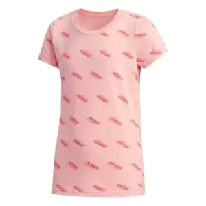 adidas FAVE T Shirt Junior Girls - Pink