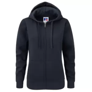 Russell Ladies Premium Authentic Zipped Hoodie (3-Layer Fabric) (L) (French Navy)