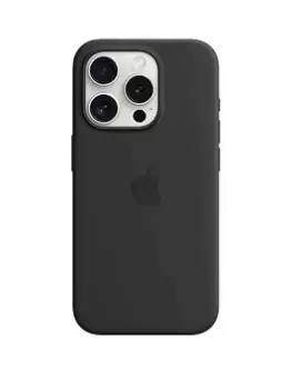 Apple iPhone 15 Pro Black Silicone Case With Magsafe