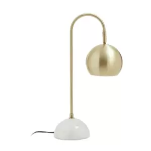 Newton White Marble Base Desk Lamp