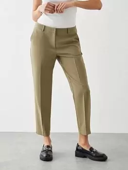 Dorothy Perkins Ankle Grazer Trouser - Khaki, Green, Size 16, Women