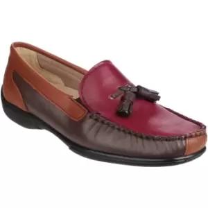 Cotswold Biddlestone Loafer Shoe Female Chestnut/Tan/Wine UK Size 9