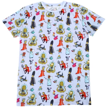 Cakeworthy x The Simpsons - Treehouse Of Horror- AOP T-Shirt - XL