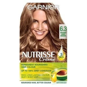 Garnier Nutrisse 6.3 Golden Light Brown Permanent Hair Dye Brunette