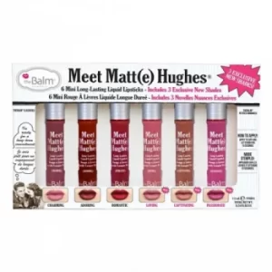 theBalm Meet Matt(e) Hughes 6 Mini Long Lasting Liquid Lipsticks Kit Set 1