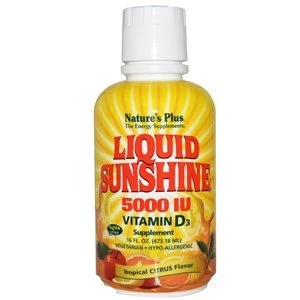 Natures Plus Liquid Sunshine Vitamin D3 1667 IU Tropical Citrus 473.18ml
