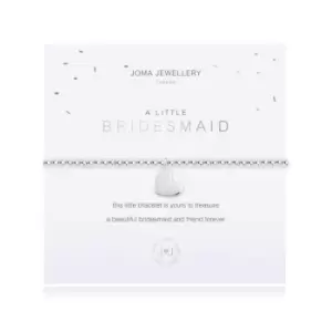 A Little Bridesmaid Silver 17.5cm Stretch Bracelet 3619