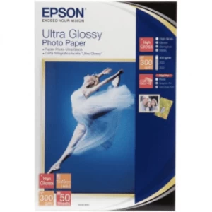 Epson C13S041943 10x15cm Ultra Glossy Photo Paper 300g x50