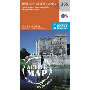 Bishop Auckland - Spennymoor and Newtown by Ordnance Survey (Sheet map, folded, 2015)