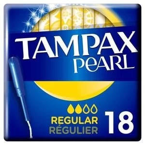 Tampax Pearl Regular Tampons Applicator x18
