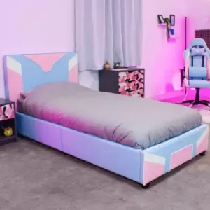 X Rocker Cerberus Bed - Bed In A Box - Bubblegum