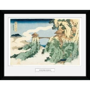 Hokusai The Hanging Cloud Bridge 12" x 16" Collector Print