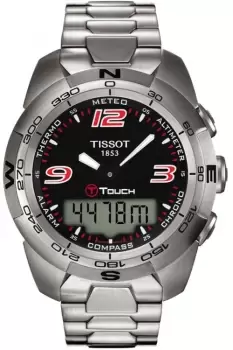 Mens Tissot T-Touch Expert Alarm Chronograph Watch T0134201105700